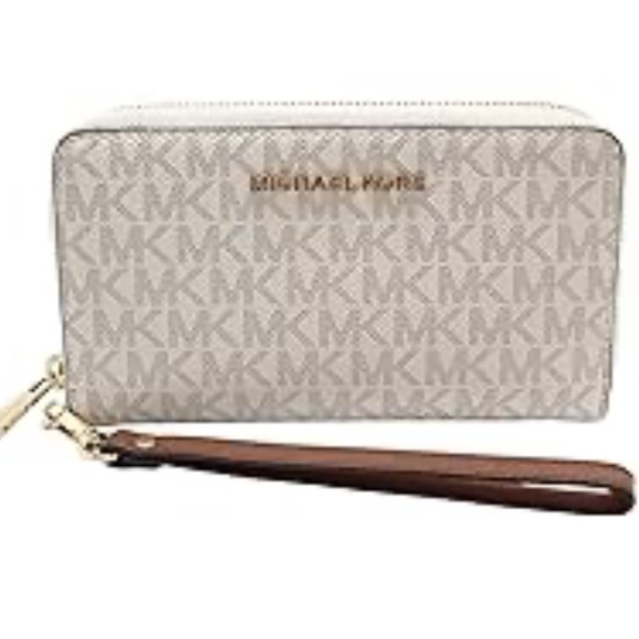 Michael Kors Flat Phone Case Wallet, Jet Set Travel large Multifunction Wristlet - Picture 5 of 9